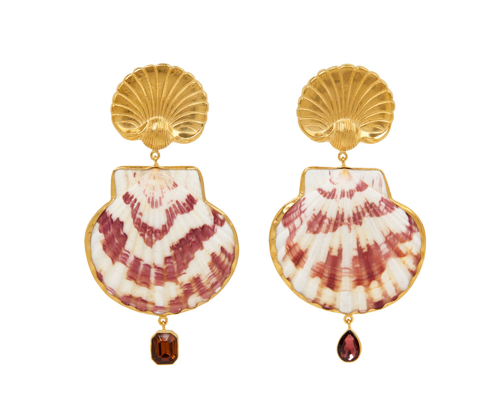 Grainne Morton Scallop Drop Earrings