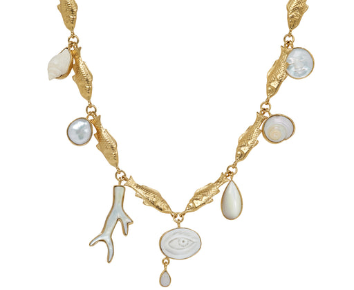 Grainne Morton Fish Multi Charm Necklace