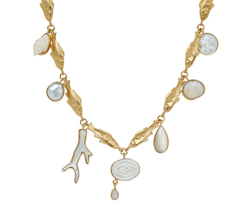 Grainne Morton Fish Multi Charm Necklace