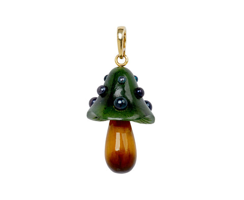 Jade Agaric Charm Pendant ONLY