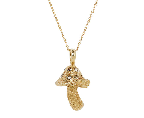Diamond Shroom Necklace