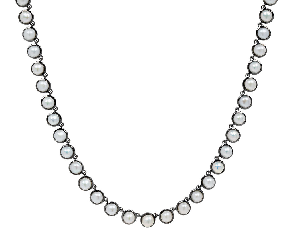 Nak Armstrong Nakard Pearl Cabochon Riviere Dot Necklace