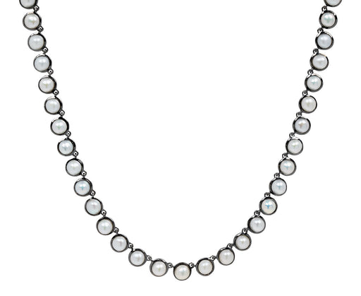 Nak Armstrong Nakard Pearl Cabochon Riviere Dot Necklace