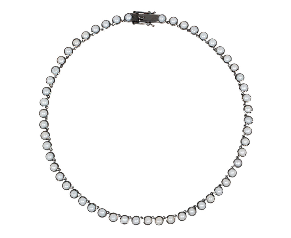 Nak Armstrong Nakard Pearl Cabochon Riviere Dot Necklace - Full View