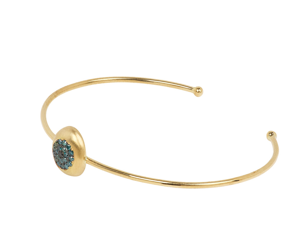 Big Diamond Healing Eye Cuff Bracelet