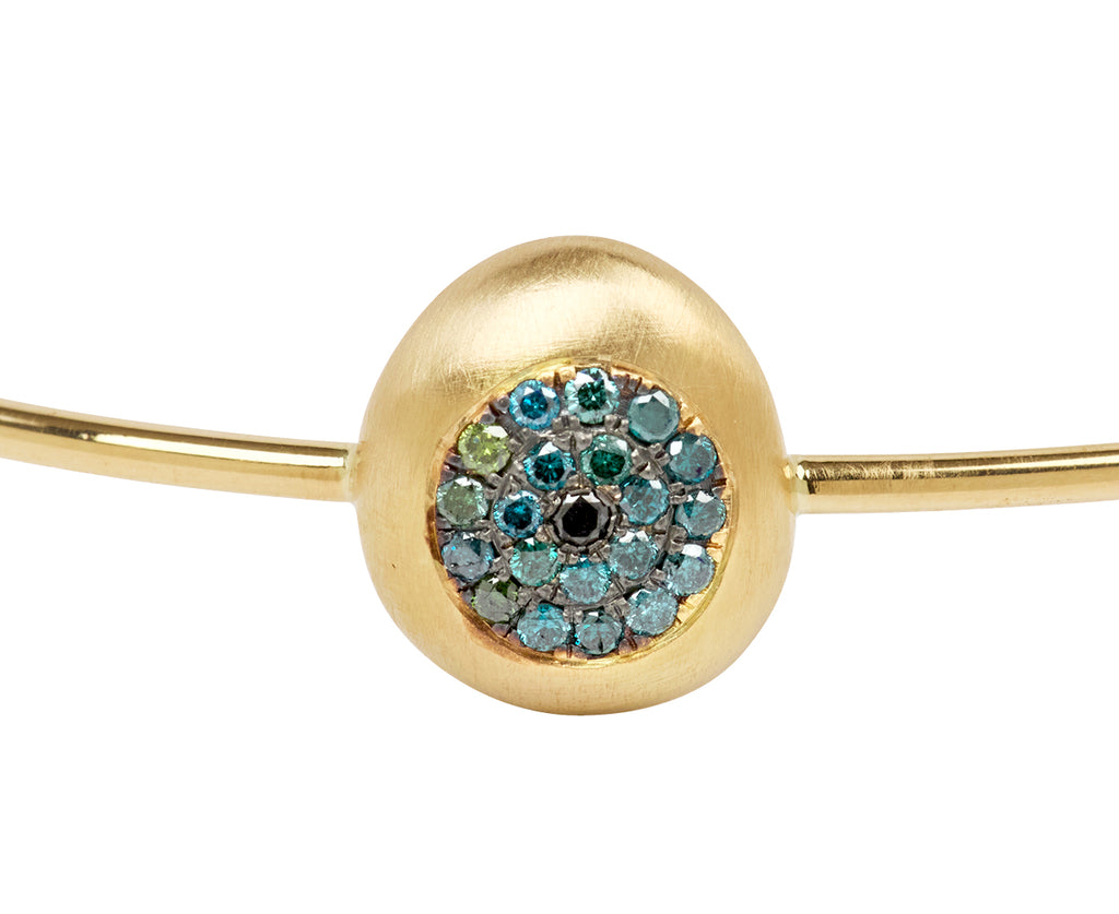 Big Diamond Healing Eye Cuff Bracelet