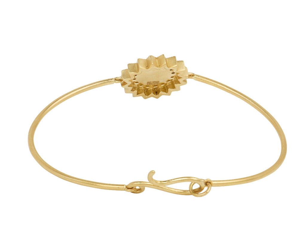 Small Champagne Diamond Power of Light Lotus Bracelet