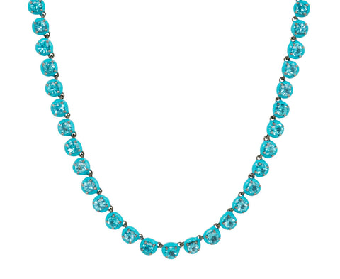 Small Apatite Georgian Rivière Necklace
