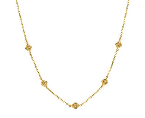 The 5 Dots Gold Necklace - TWISTonline