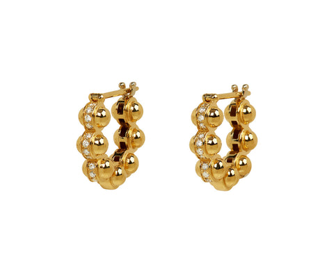The Gold Atom Earrings - TWISTonline