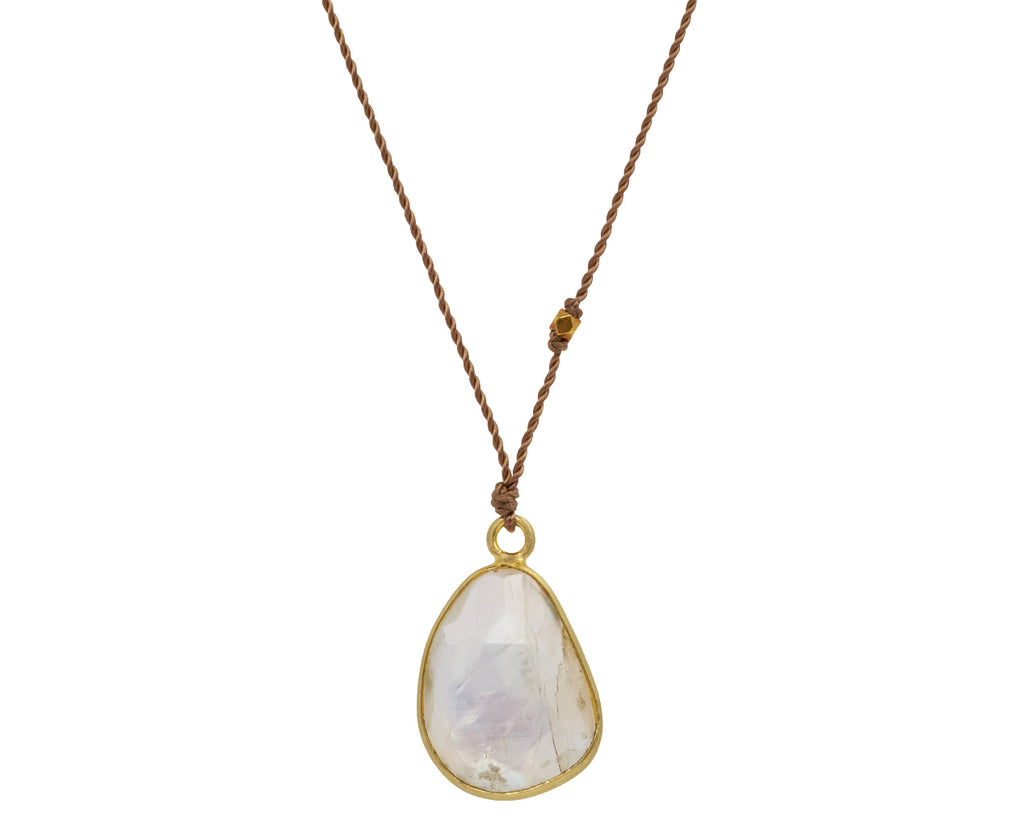 Margaret Solow Rainbow Moonstone Pendant Necklace