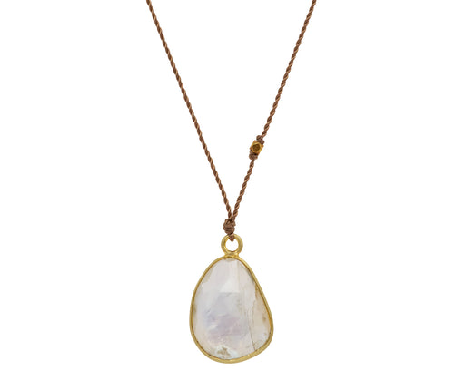 Margaret Solow Rainbow Moonstone Pendant Necklace