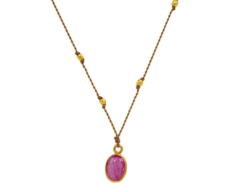 Margaret Solow Ruby Pendant Necklace