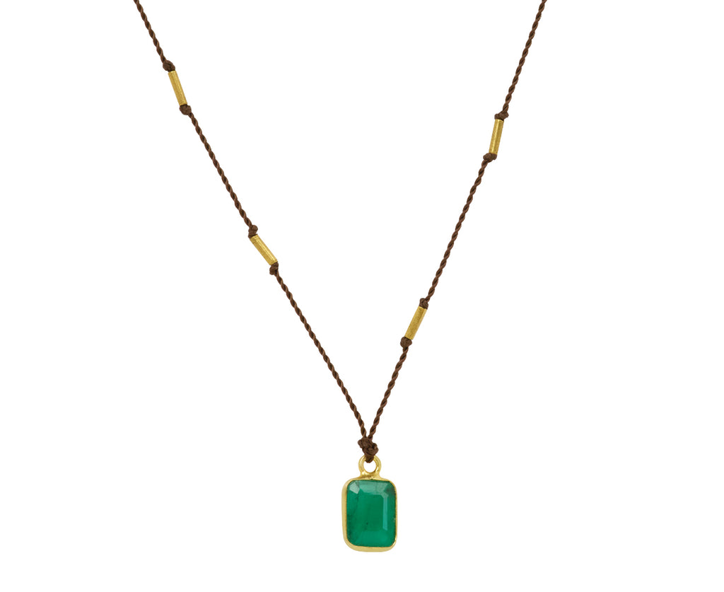 Margaret Solow Emerald Pendant Necklace
