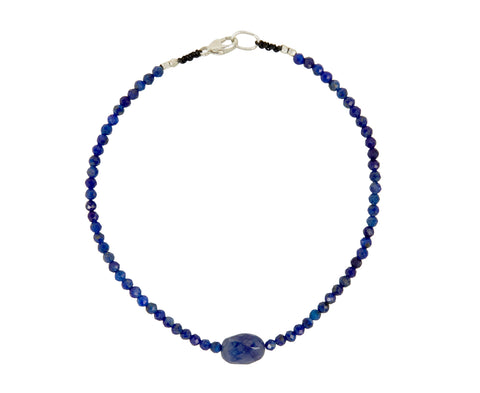 Margaret Solow Lapis and Sapphire Beaded Bracelet