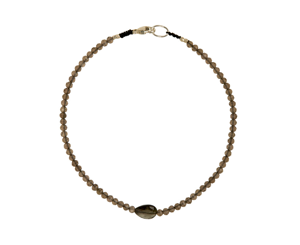 Margaret Solow Smoky Quartz and Tourmaline Beaded Bracelet