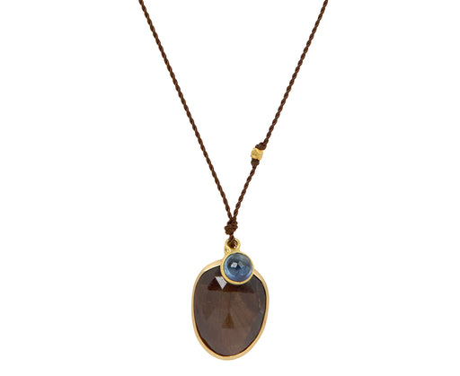 Margaret Solow Double Sapphire Pendant Necklace