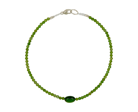 Margaret Solow Chrome Diopside Beaded Bracelet