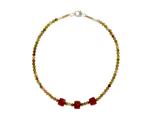Margaret Solow Unakite Jasper Beaded Bracelet