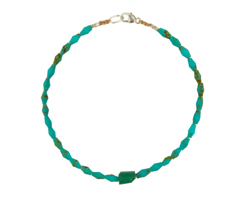 Turquoise and Emerald Beaded Bracelet - TWISTonline