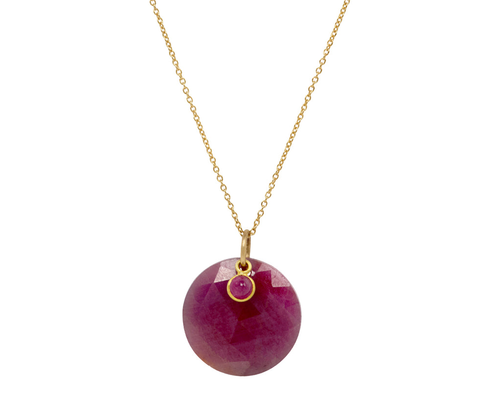 Margaret Solow Double Ruby Pendant Necklace