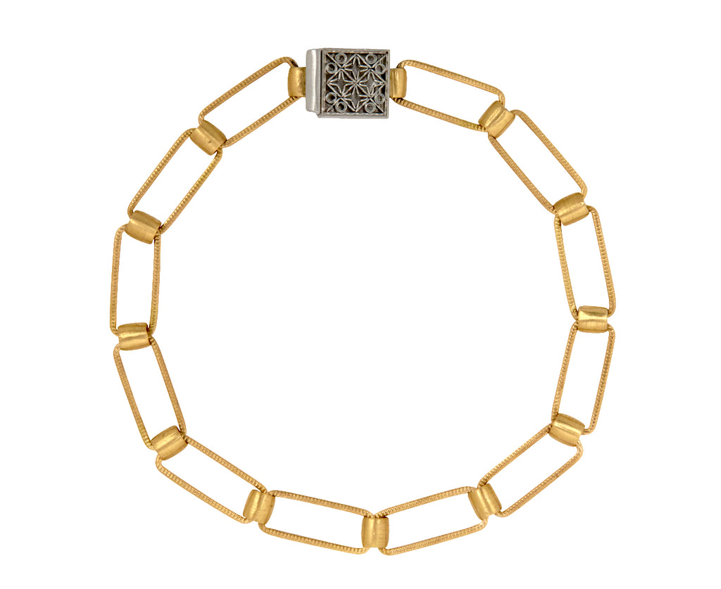 Gold Square Link Bracelet - TWISTonline