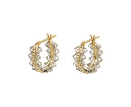 Nikolle Radi Small Pave Hoop Earrings