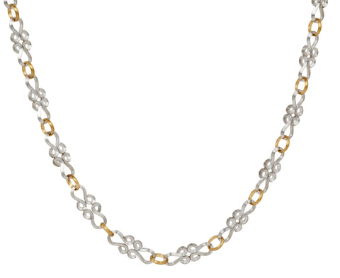 Platinum Volute Chain Necklace