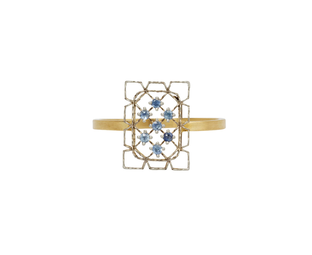 Nikolle Radi Airy Lace Ceylon Blue Sapphire Ring