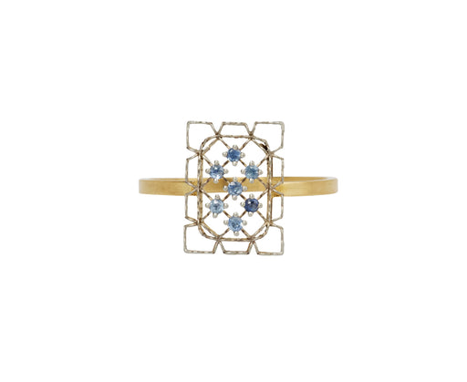 Nikolle Radi Airy Lace Ceylon Blue Sapphire Ring