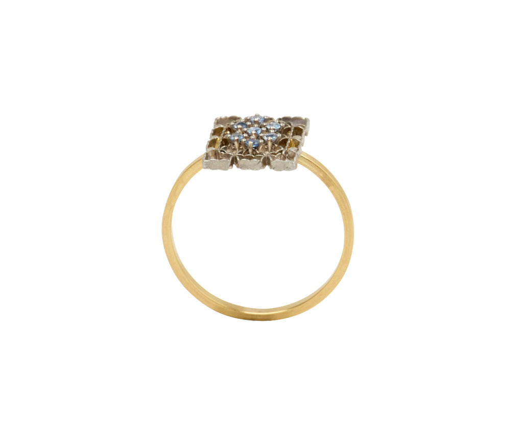 Airy Lace Ceylon Blue Sapphire Ring