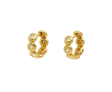 Petite Diamond Edith Hoop Earrings - TWISTonline