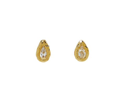 Pear Diamond Nesting Gem Stud Earrings - TWISTonline