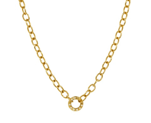 Petite Imogen Micro Diamond Annex Link Necklace - TWISTonline