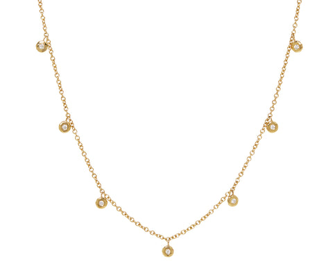 Octavia Elizabeth Diamond Micro Nesting Diamond Eternity Necklace
