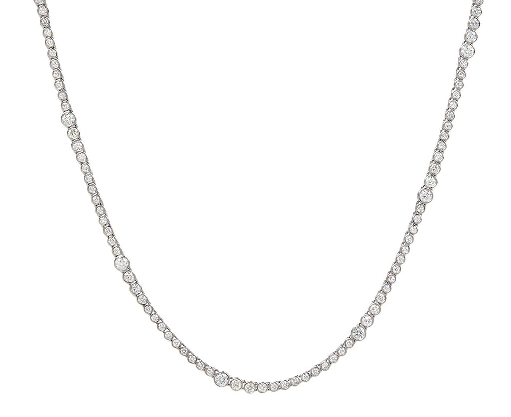 White Gold Diamond Rainsun Necklace