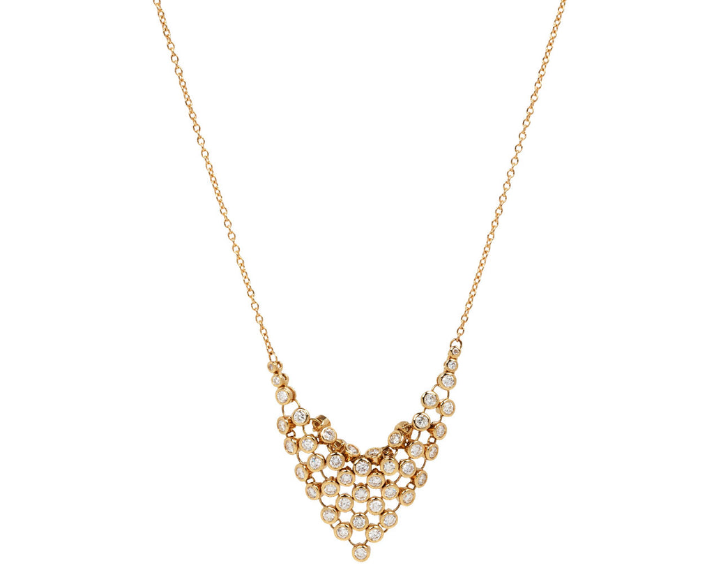 Small Diamond Bias Necklace