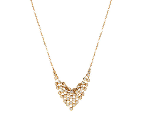 Small Diamond Bias Necklace