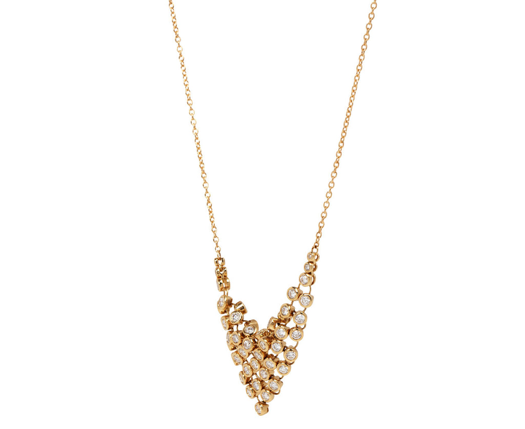 Small Diamond Bias Necklace
