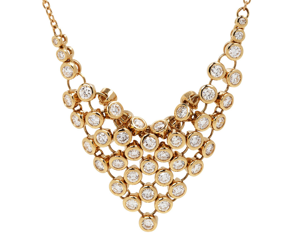 Small Diamond Bias Necklace