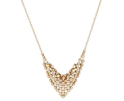 Large Diamond Bias Necklace