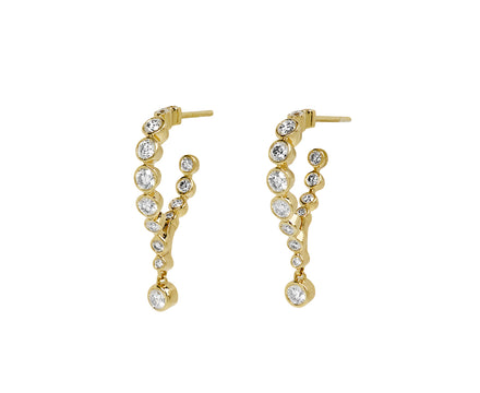 ONDYN Diamond Isola Single Drop Point Earrings