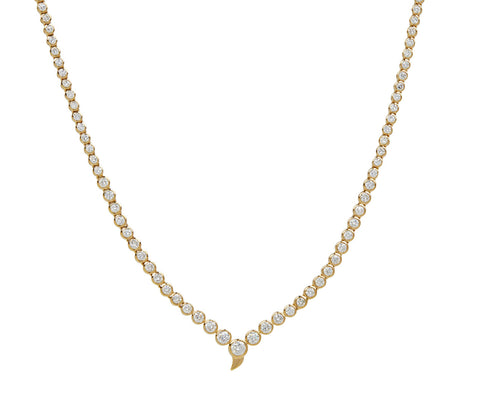 Diamond Zen Tennis Necklace