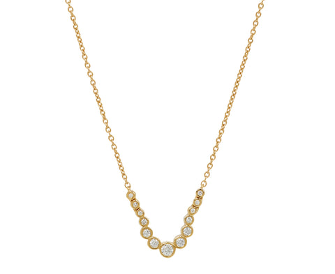 Diamond Lightwave Pendant Necklace