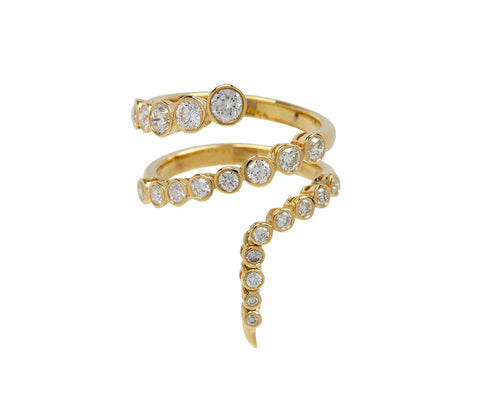 Radiance Diamond Coil Ring