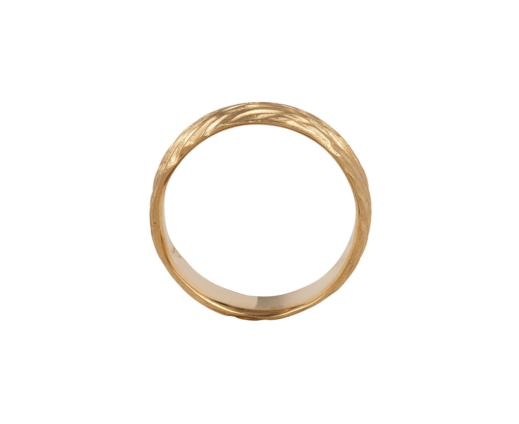 Gold Men's Wave Band