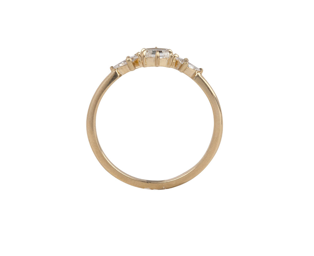 Rebecca Overmann Dainty Hex and Kite Diamond Solitiare Top