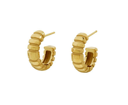 Pamela Zamore Small Oval Orla Hoop Earrings
