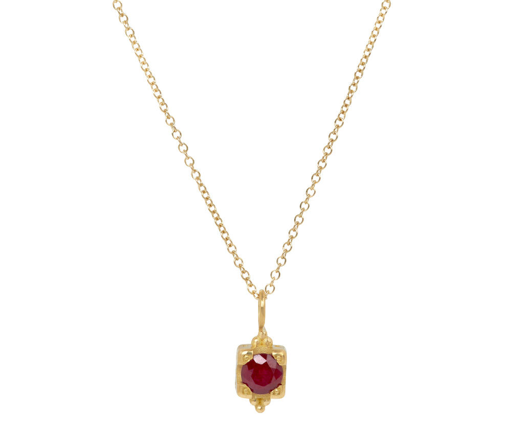 Ruby Little Vessel Pendant Necklace