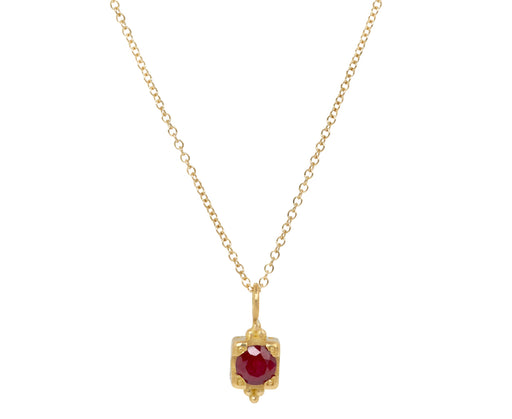 Ruby Little Vessel Pendant Necklace